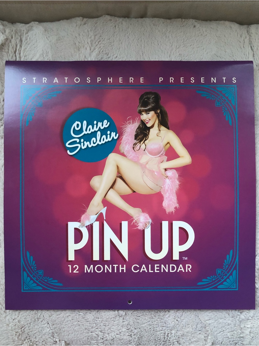 PIN UP Claire Sinclair 12 Month Wall Calendar Vintage/Las Vegas